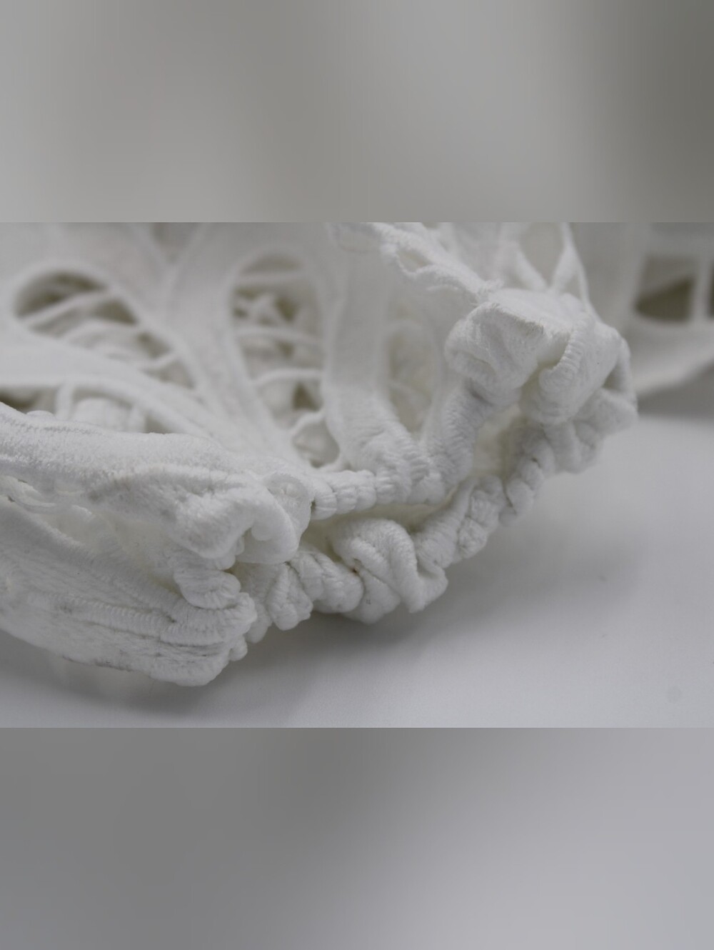DB Studio David’s Bridal Lace Flounce Hem Long Sleeve Dress Size 0 - Picture 11 of 12